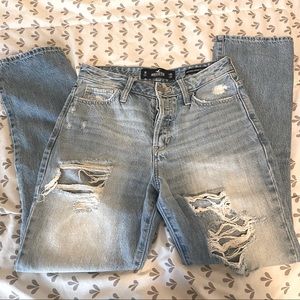 Hollister Vintage High-waisted straight leg jeans